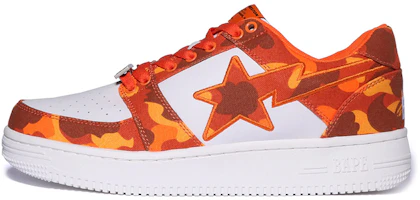 BAPE A BATHING APE x Heron Preston Sta 'White Orange' 1I23-191-904 BAPE A BATHING APE x Heron Preston Sta 'White Orange' 1I23-191-904