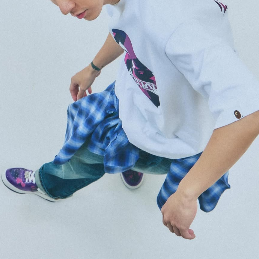 Bape A BATHING APE JJ Lin SS25 Camo Ape Head Logo Print Loose Fit  T-Shirt. BAP-SS25-006 圖 12