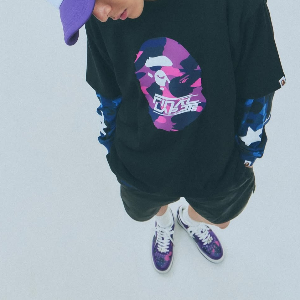 Bape A BATHING APE JJ Lin SS25 Camo Ape Head Logo Print Loose Fit  T-Shirt. BAP-SS25-006 圖 4