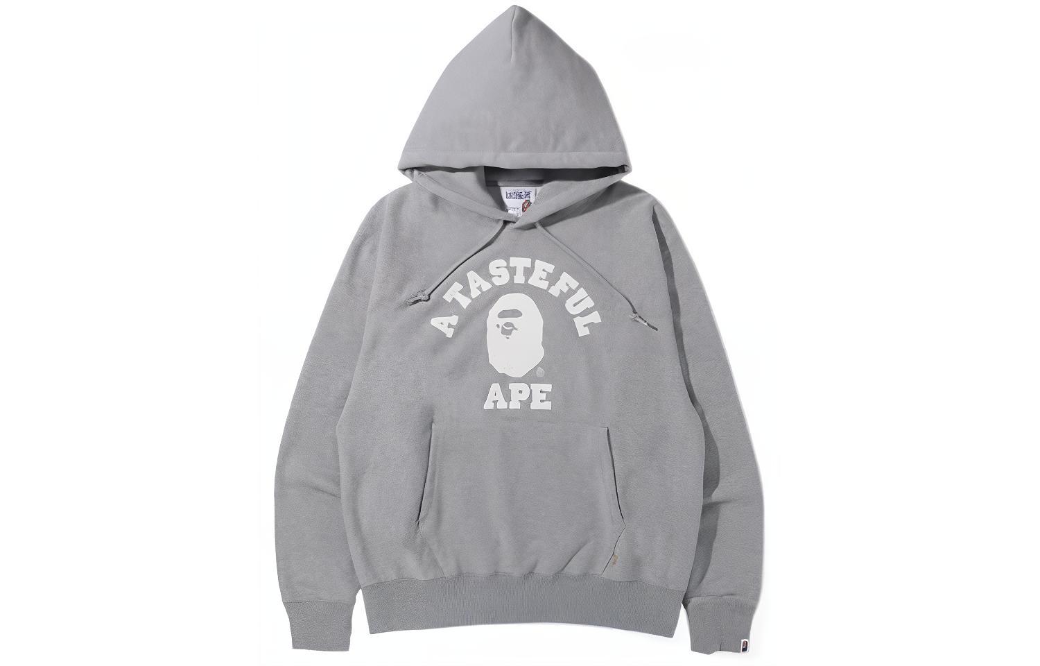 Buy Bape A BATHING APE x JJJJOUND 經典款大學T連帽灰色帽衫 1H73-114-909
