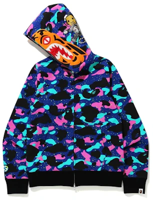 Bape A BATHING APE x KID CUDI Camo Tiger Hoodie Edisi Warna-Warni. 1G73-115-903 Lookbook Bape A BATHING APE x KID CUDI Camo Tiger Hoodie Edisi Warna-Warni. 1G73-115-903