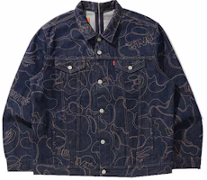 Order Bape A BATHING APE x Levi''s 寬鬆版牛仔外套 藍色 聯名款 1H23-140-910
