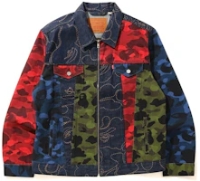Bape A BATHING APE x LEVI'S SS21 Camo Denim Jacket Multicolor Camo. 1H23-140-905 Bape A BATHING APE x LEVI'S SS21 Camo Denim Jacket Multicolor Camo. 1H23-140-905