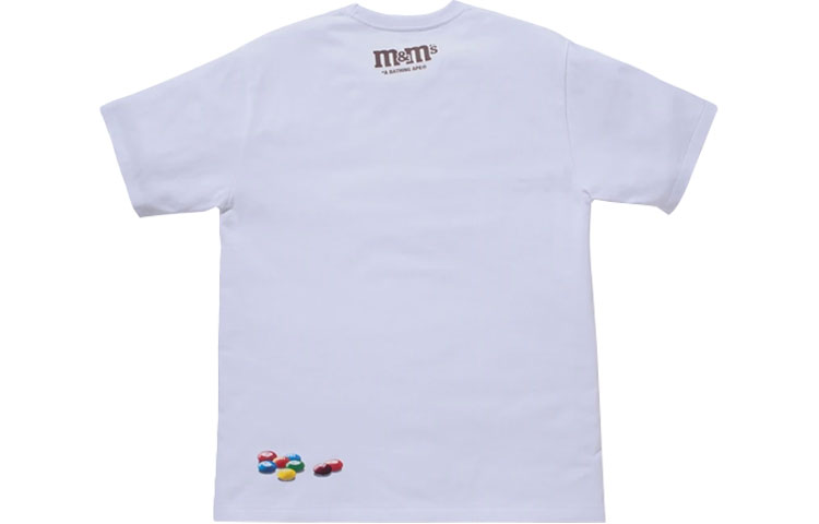 Bape A BATHING APE M&M's Logo Graphic Crewneck Short Sleeve T-Shirt 1H23-110-931 圖 3