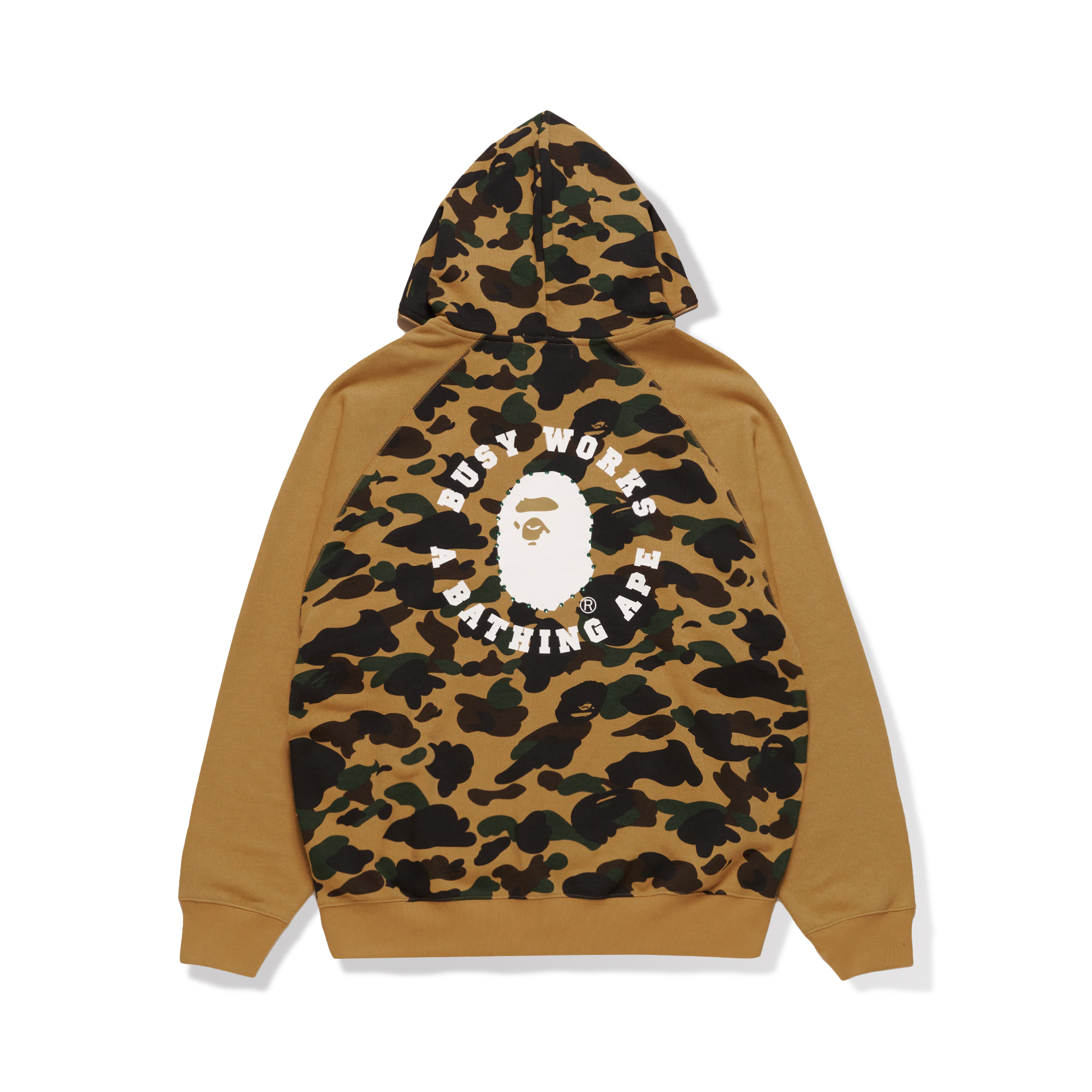 Bape A BATHING APE Ma Siwei FW24 Camo Crystal Stone Full Zip Hoodie Brown Unisex. BAP-FW24-001