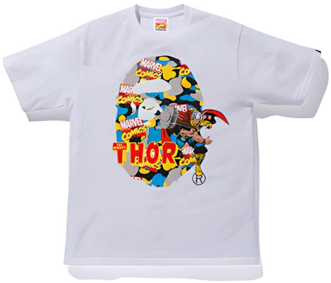 Bape A BATHING APE x MARVEL Thor Grafik Tee Putih Unisex Kolaborasi. 1F23110923 Buy Bape A BATHING APE x MARVEL Thor Grafik Tee Putih Unisex Kolaborasi. 1F23110923