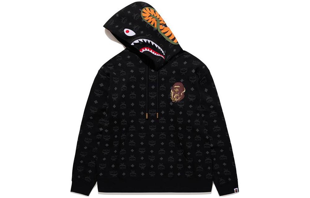 Shop Sudadera Unisex Bape x MCM SS24 con Logo Ape y Estampado Integral. 0ZXSWM114901M