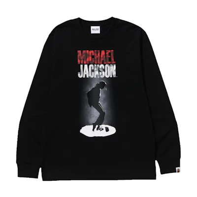 Bape A BATHING APE Michael Jackson FW23 Retro Graphic Crewneck Sweatshirt Unisex. 1J73-111-901