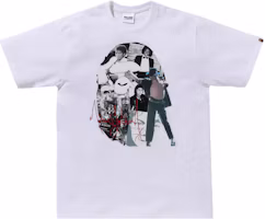 Shop Bape A BATHING APE x Michael Jackson FW23 復古寬鬆圓領短袖 男款。 1J73-110-903
