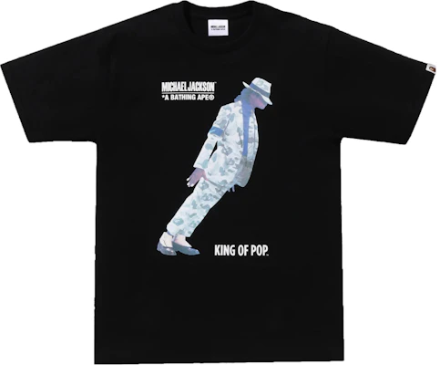 Bape A BATHING APE x 迈克尔杰克逊复古宽松版型T恤 男款 FW23. 1J73-110-905 Order Bape A BATHING APE x 迈克尔杰克逊复古宽松版型T恤 男款 FW23. 1J73-110-905