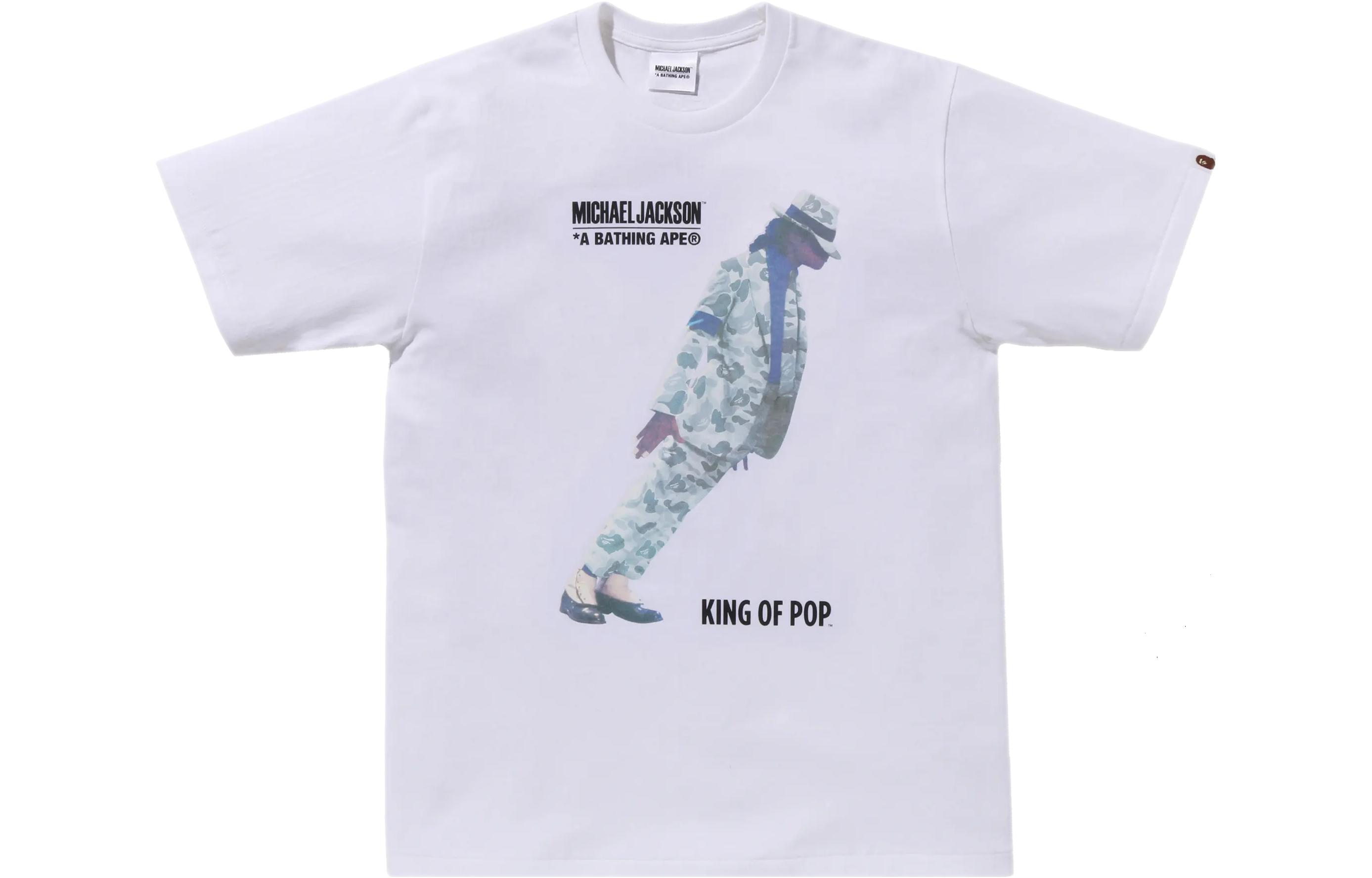 Bape A BATHING APE Michael Jackson Retro Graphic Loose Fit T-Shirt FW23 Mens. 1J73-110-905 圖 4