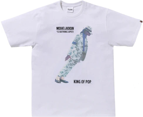 Bape A BATHING APE x 迈克尔杰克逊复古宽松版型T恤 男款 FW23. 1J73-110-905 Shop Bape A BATHING APE x 迈克尔杰克逊复古宽松版型T恤 男款 FW23. 1J73-110-905