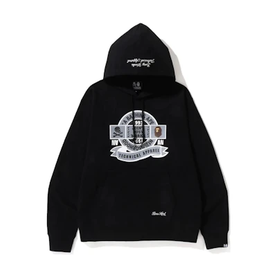 Bape A BATHING APE NBHD SS23 Logo Print Hoodie Unisex Casual Pullover. 1J23-114-901