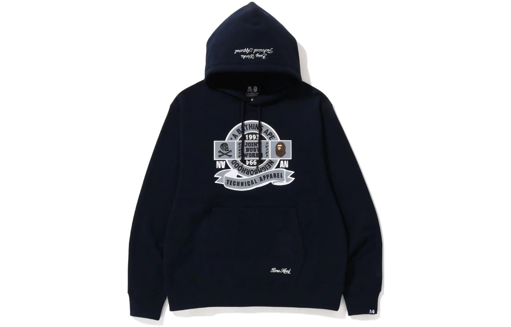 Bape A BATHING APE NBHD SS23 Logo Print Hoodie Unisex Casual Pullover. 1J23-114-901 圖 2