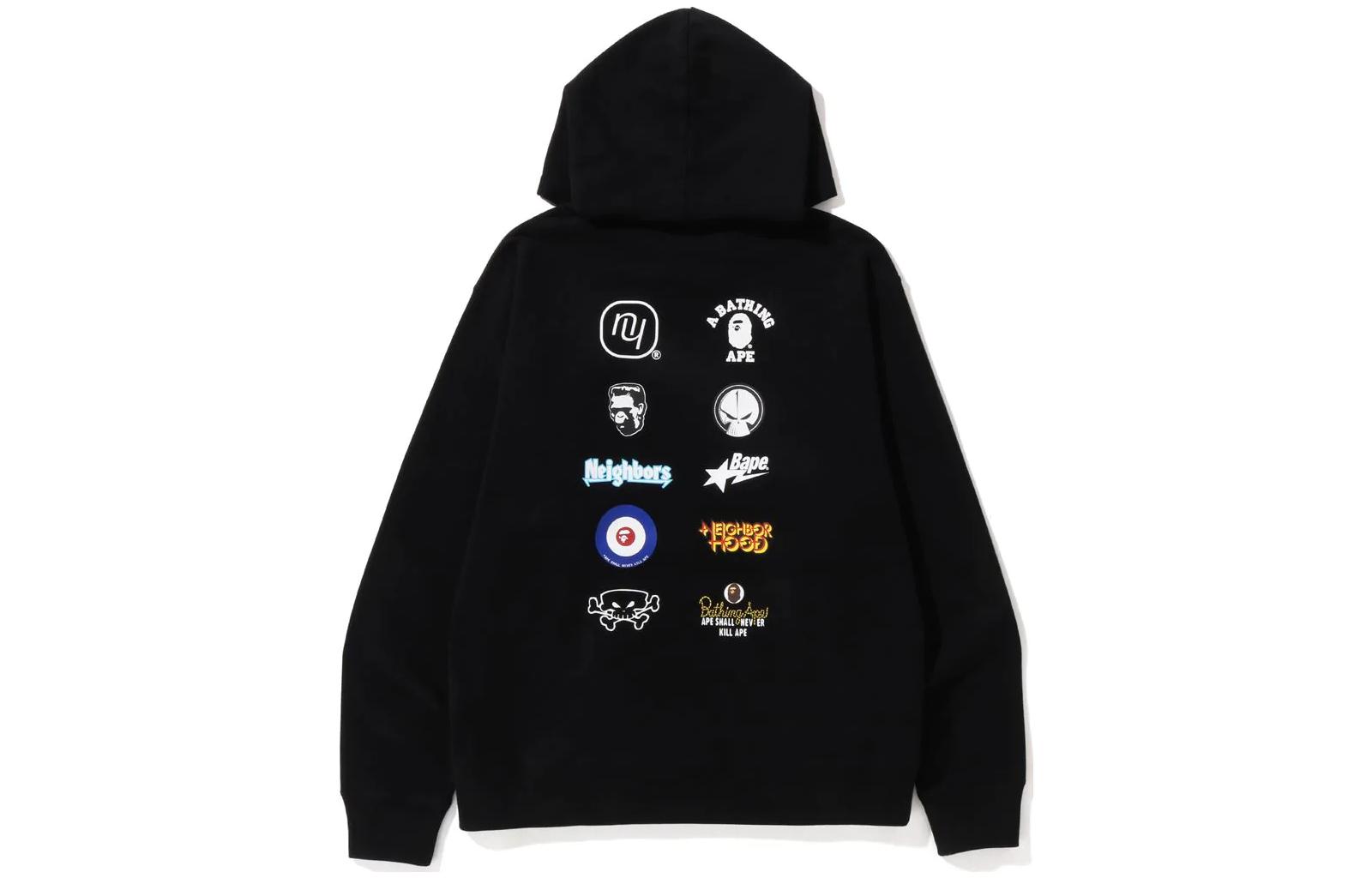 Bape A BATHING APE NBHD SS23 Logo Print Hoodie Unisex Casual Pullover. 1J23-114-901 圖 5
