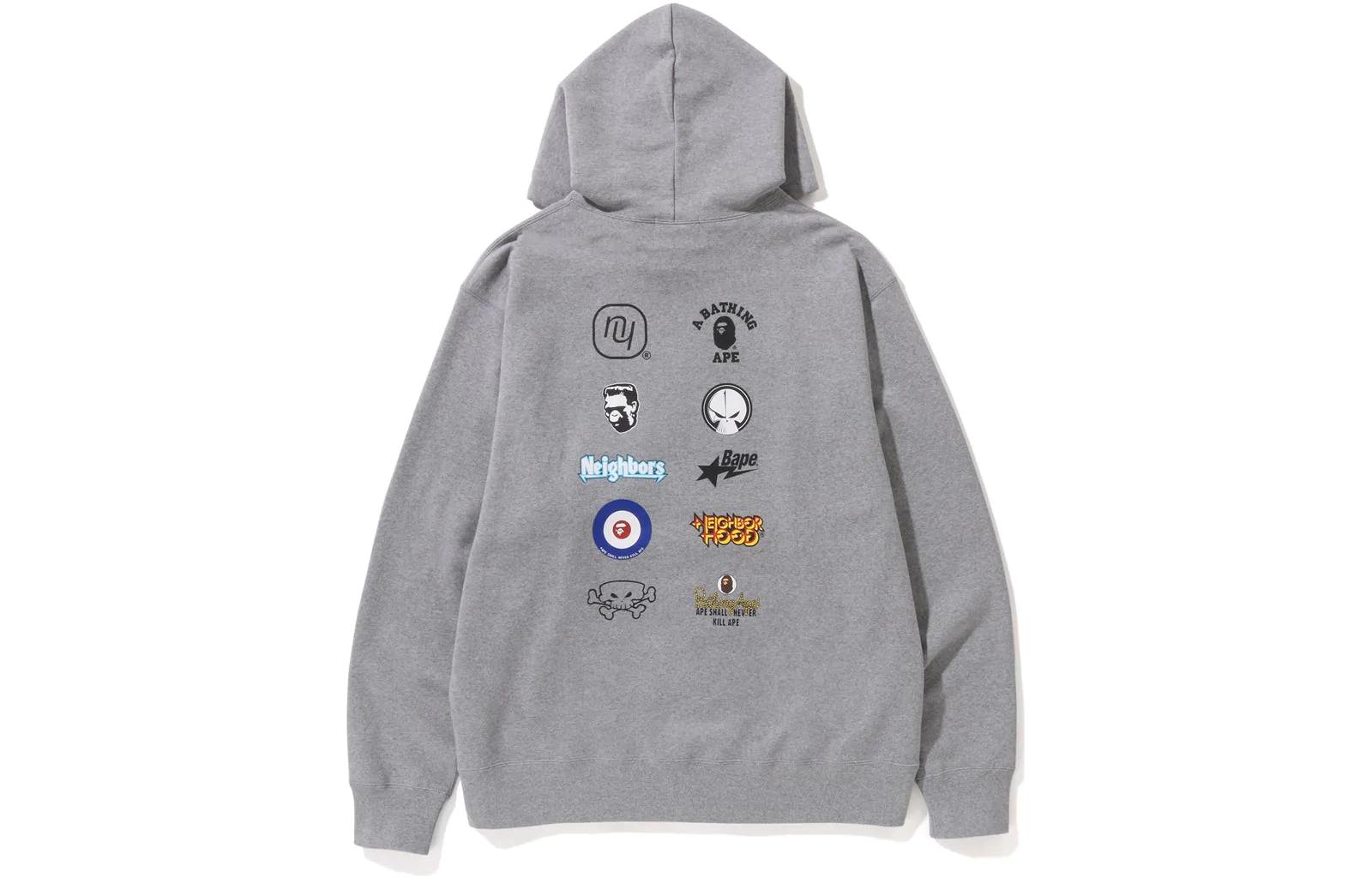 Bape A BATHING APE NBHD SS23 Logo Print Hoodie Unisex Casual Pullover. 1J23-114-901 圖 7