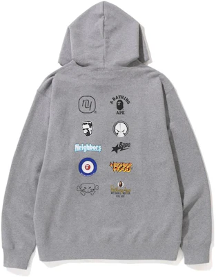 Bape A BATHING APE x NEIGHBORHOOD SS23 Logo Print Hoodie Unisex Casual Pullover. 1J23-114-901 Sizing Bape A BATHING APE x NEIGHBORHOOD SS23 Logo Print Hoodie Unisex Casual Pullover. 1J23-114-901