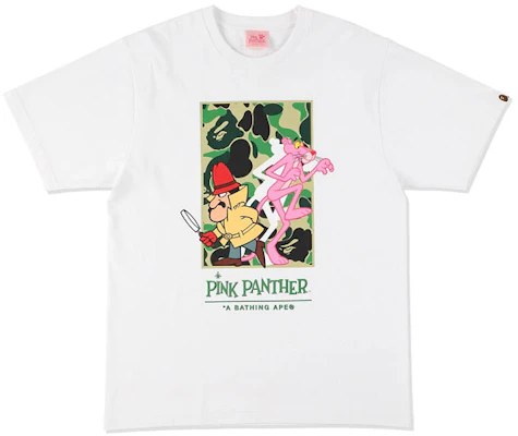 Bape A BATHING APE x 粉紅豹迷彩圖案圓領短袖T恤 男款 1H73-110-921 Shop Bape A BATHING APE x 粉紅豹迷彩圖案圓領短袖T恤 男款 1H73-110-921