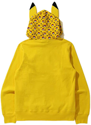 ア ベイシング エイプ x ポケモン ユニセックス イエロー カートゥーン プルオーバーフーディー 2G73-114-916 Lookbook ア ベイシング エイプ x ポケモン ユニセックス イエロー カートゥーン プルオーバーフーディー 2G73-114-916