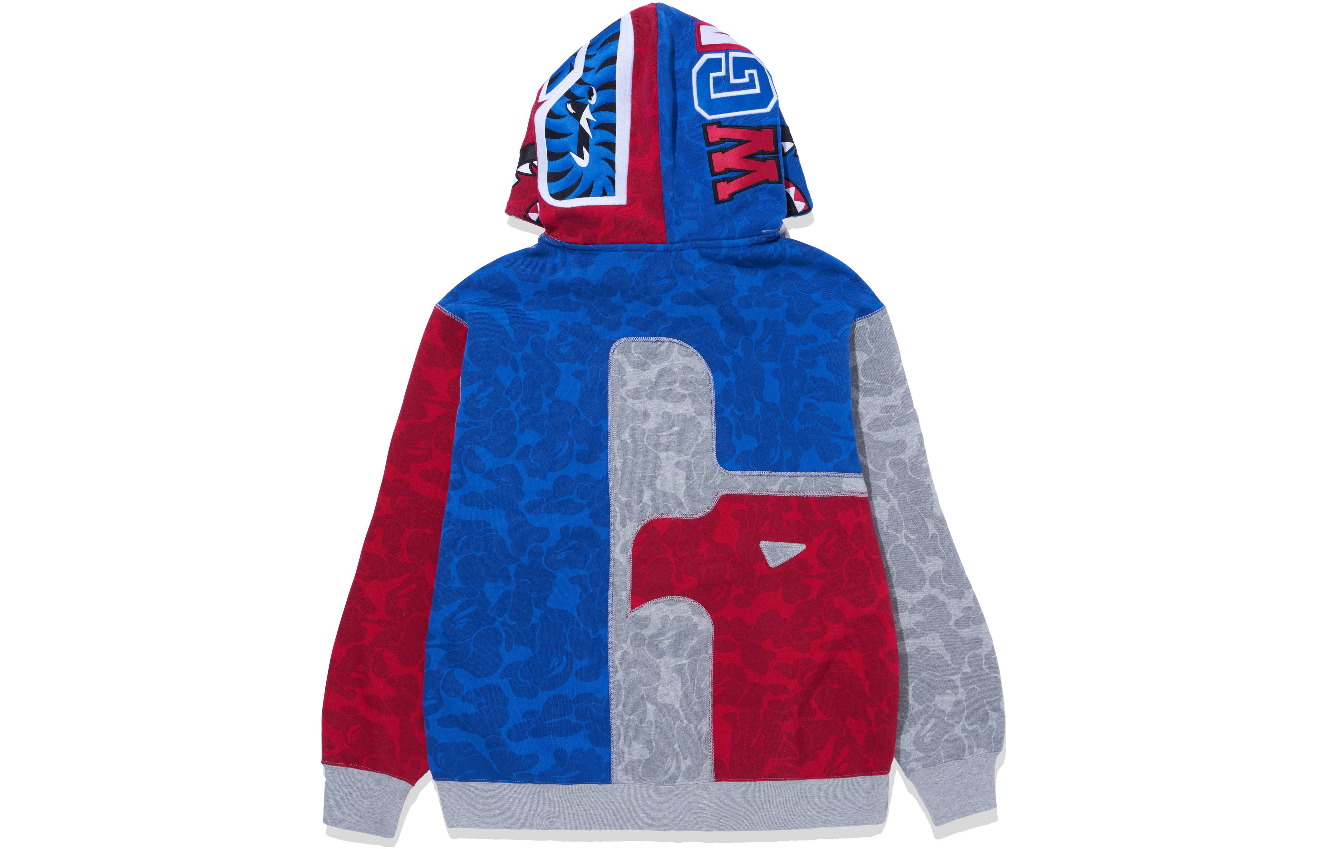 Bape A BATHING APE Russell Athletic FW23 Shark Colorblock Hoodie Unisex Multicolor. 1J73-115-906 圖 3
