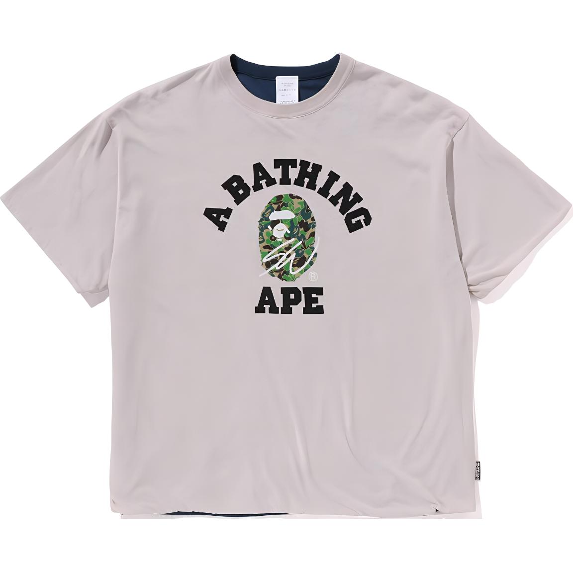 Bape A BATHING APE Sean Wotherspoon Reversible Logo Print Unisex T-Shirt. 0ZXTEM109905M