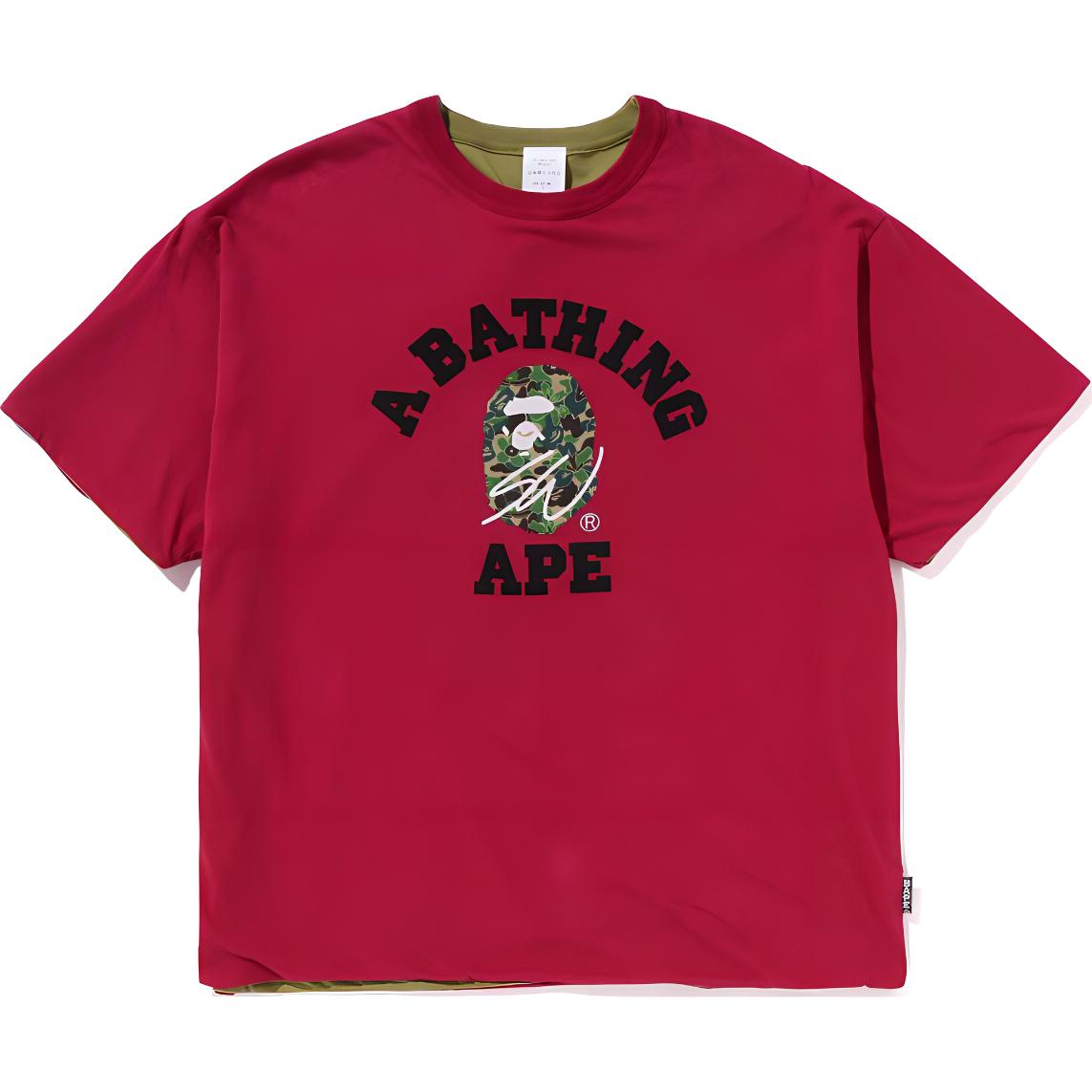 Bape A BATHING APE Sean Wotherspoon Reversible Logo Print Unisex T-Shirt. 0ZXTEM109905M 圖 4