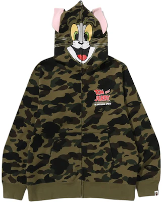 Bape A BATHING APE x Tom and Jerry SS25 Hoodie Hijau Grafik Tom Uniseks. 1L23-115-907 Buy Bape A BATHING APE x Tom and Jerry SS25 Hoodie Hijau Grafik Tom Uniseks. 1L23-115-907