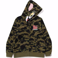 Lookbook Bape A BATHING APE x 湯姆貓與傑利鼠 SS25 綠色湯姆圖案連帽上衣 男女適穿 1L23-115-907
