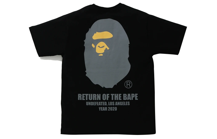 Bape A BATHING APE UNDFTD Ape Head Logo Unisex T-Shirt Collaboration. 1G73-110-906