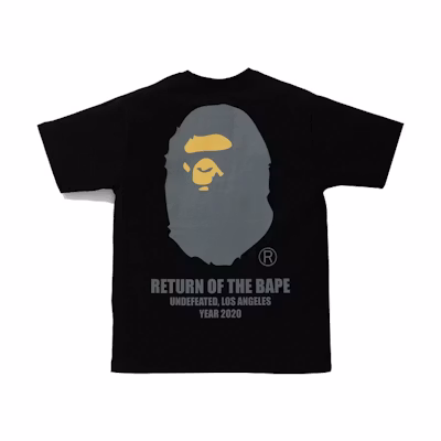 Bape A BATHING APE UNDFTD Ape Head Logo Unisex T-Shirt Collaboration. 1G73-110-906