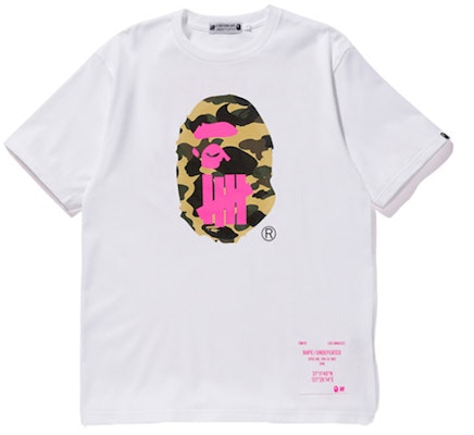 Bape A BATHING APE x UNDEFEATED Kaos Grafik Logo Putih Unisex. TBD-BAPE-017 Buy Bape A BATHING APE x UNDEFEATED Kaos Grafik Logo Putih Unisex. TBD-BAPE-017