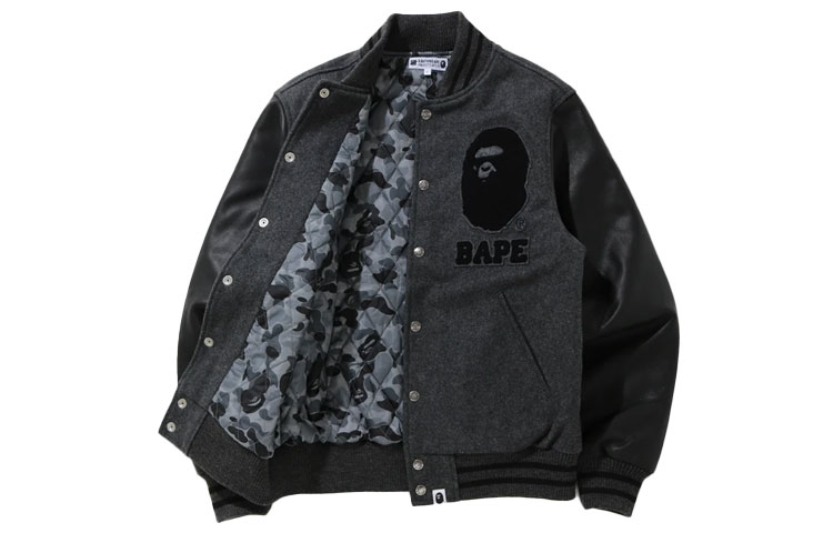 Bape A BATHING APE UNDFTD Ape Baseball Jacket Unisex Back-to-School Edition. 1G73-141-903 圖 3