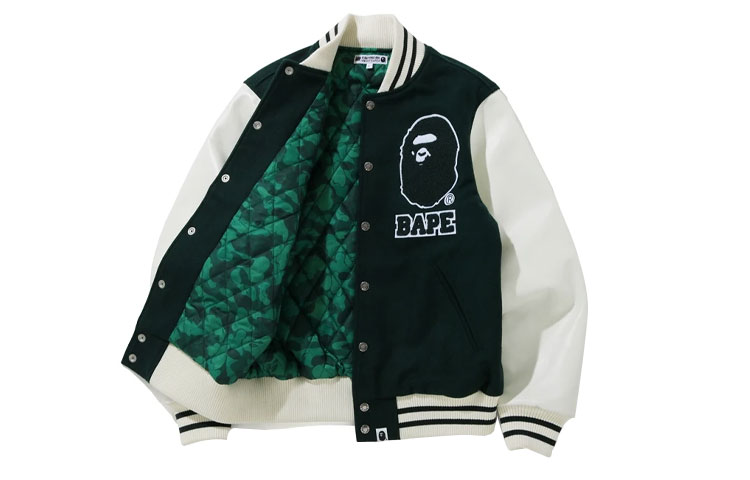 Bape A BATHING APE UNDFTD Ape Baseball Jacket Unisex Back-to-School Edition. 1G73-141-903 圖 6