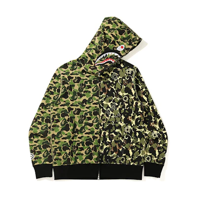 Bape A BATHING APE UNKLE Full Zip Hoodie Camo Collaboration. 1H23-115-906