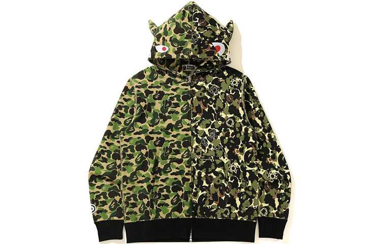 Purchase Bape A BATHING APE x UNKLE 迷彩聯名全拉鏈連帽外套. 1H23-115-906