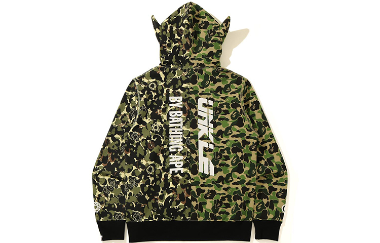 Details for Bape A BATHING APE x UNKLE 迷彩聯名全拉鏈連帽外套. 1H23-115-906