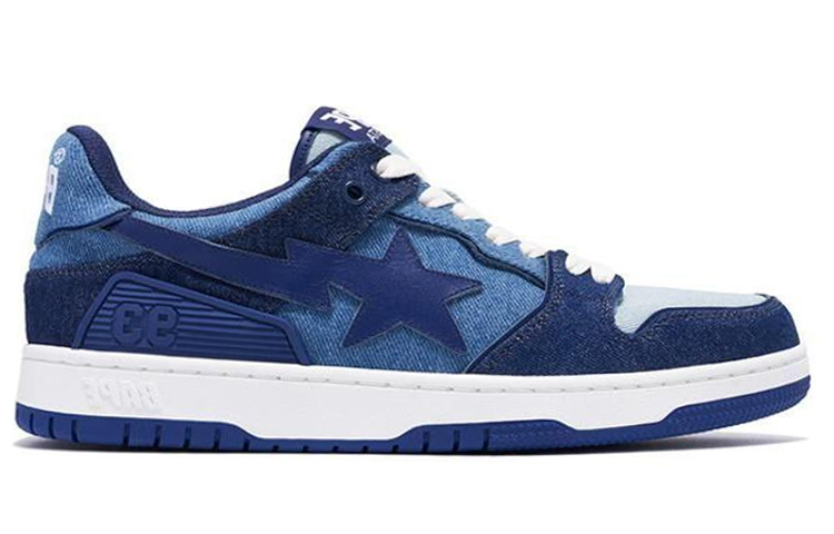 BAPE A BATHING APE Vans SK8 Low 'Dark Navy' 圖 2