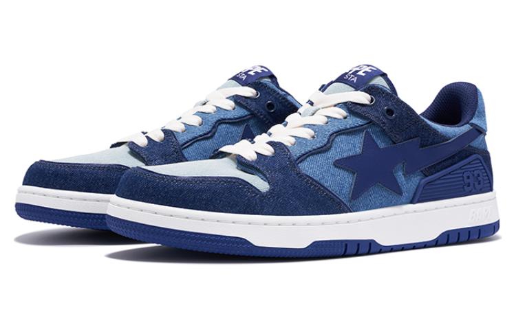 BAPE A BATHING APE Vans SK8 Low 'Dark Navy' 圖 3