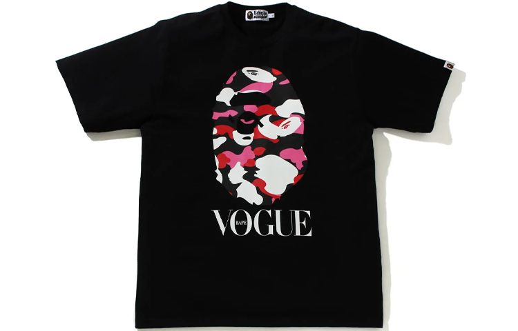 Order Camiseta Unisex Bape A BATHING APE x VOGUE Ape Head Camo Logo Print. 1I30-846-A38