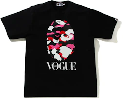 Order Bape A BATHING APE x VOGUE 猿人頭迷彩徽標印花男女款圓領T恤。 1I30-846-A38