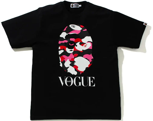 Camiseta Unisex Bape A BATHING APE x VOGUE Ape Head Camo Logo Print. 1I30-846-A38 Order Camiseta Unisex Bape A BATHING APE x VOGUE Ape Head Camo Logo Print. 1I30-846-A38