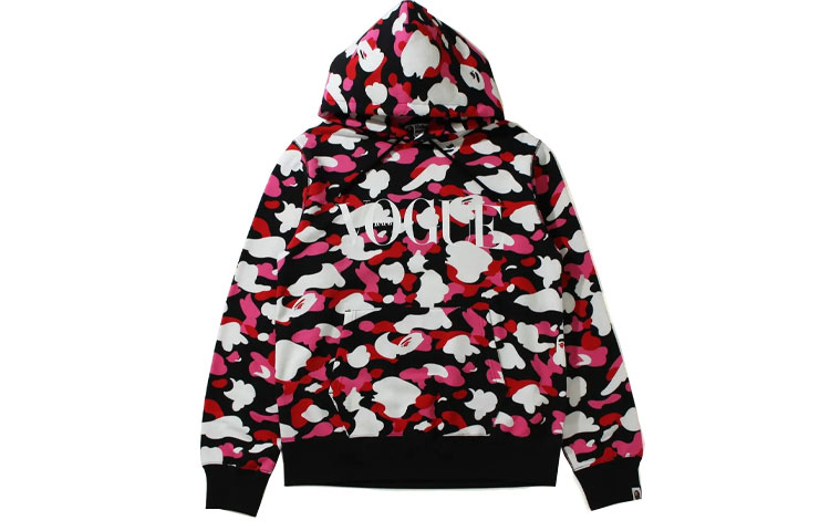 Bape A BATHING APE VOGUE Collaboration Oversized Hoodie Unisex Pullover. 1I30-A43-9D6