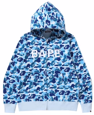 BAPE ABC Camo BAPE Full Zip Hoodie Blue Buy BAPE ABC Camo BAPE Full Zip Hoodie Blue