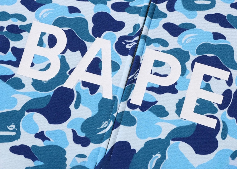 Order Hoodie BAPE ABC Camo Zip Penuh Biru