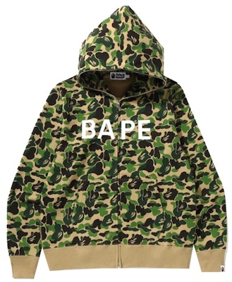 BAPE ABC Camo BAPE Full Zip Hoodie Green Buy BAPE ABC Camo BAPE Full Zip Hoodie Green
