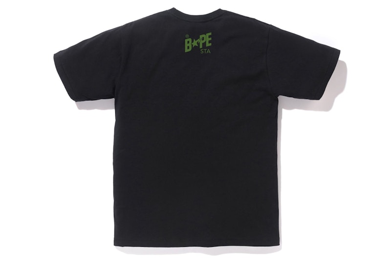 BAPE ABC Camo Bapesta Tee Black/Green 圖 2