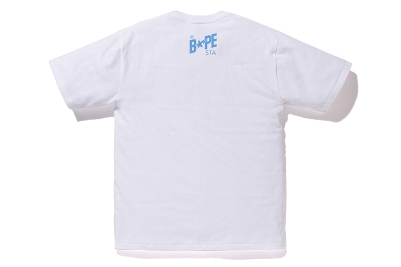 BAPE ABC Camo Bapesta Tee White/Blue 圖 2