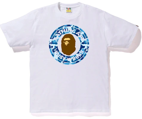 BAPE ABC Camo Camiseta Busy Works Blanco/Azul Buy BAPE ABC Camo Camiseta Busy Works Blanco/Azul