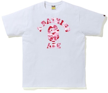 BAPE ABC 迷彩學院T恤 (SS21) 白色/粉色 Buy BAPE ABC 迷彩學院T恤 (SS21) 白色/粉色