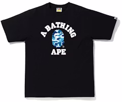 BAPE ABC Camo College Tee Black/Blue BAPE ABC Camo College Tee Black/Blue